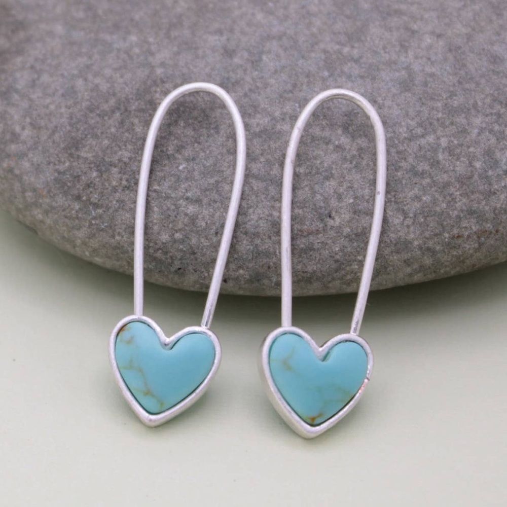 Heart Drop Earrings N1890